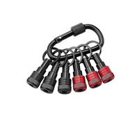 Upgrade Drill Bit Holder Key Chain 6pc, 1/4 Bit Holder for Impact Driver, for Screwdriver & Drill B