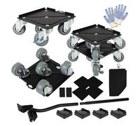 Upgrade Large Furniture Dolly, Furniture Movers with 5 360° Rotation Wheels and Brake, Maximum Load 3306LBS, Furniture Moving Tools for Heavy Furniture Sofa Cabinet Refrigerator