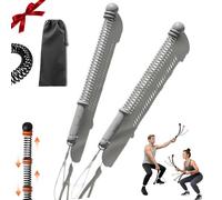 Upgrade Ropeless Battle Ropes Adjustable Weight(2 Pack),Portable Quiet Workout Equipment for HIIT,Strength Training & Low-Impact Cardio, Full Body Fitness for Men & Women (Black Orange)