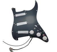 Upgrade SSS - Juego de pastillas de golpeador cargadas, multifunción, 3 pastillas Humbucker de doble pista, tono de 16 vías adecuado para guitarra de arranque (blanco y negro)
