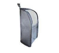 Upgrade Standing Toiletry Bag,Portable Lightweight Travel Toiletry Bag Capacity Mesh Travel Storage Bag,Foldable Hanging For Toothbrush Toothpaste Make Up Bag Cosmetic (White)