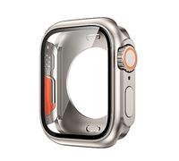 Upgrade To Ultra Watch Case for 44mm 45mm 40mm 41mm Hard PC Front &Rear Bumper Case iwatch Series 8 7 6 5 4 SE Cover (Color : Titanium Gold, Size : 41mm)