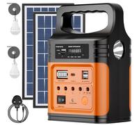 Upgrade-vclpower - Estación de banco de energía de 20000 mAh CC con paneles solares, salida de 12 V/9 V, estación de energía portátil de carga rápida para el hogar, emergencia, campamento al aire