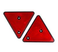 Upgrade4cars Catadioptrico Remolque Triangular | Reflectante para Remolques Rojo | 2 Catadioptricos Triangulos | Accessorios Coches Universales