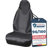Upgrade4cars Funda de Asiento Delantero Impermeable para Coche Universal Negro Polipiel