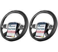 Upgrade4cars Funda Volante Camion 44-46 cm Universal Negro Poli-Piel | Cubre Furgoneta Accesorios Coche Interior Decoracion Cubierta | Ideas Regalos (Paquete de 2)