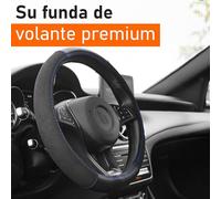 Upgrade4cars Funda Volante Coche Azul 37-39 cm Diámetro Exterior Universal | Accesorios Coches Interior Decoracion | Ideas Regalos