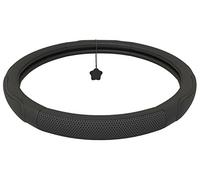 Upgrade4cars Funda Volante Coche Cuero Genuino Negro Universal | 37-39 cm Diámetro Exterior | Accesorios Piel Coches Interior Decoracion | Ideas Regalos