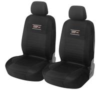 Upgrade4cars Fundas Asientos Delanteros Coche Universales Negro | Cubre Universal | Protector de Asiento Delantero para Conductor y Copiloto | Accesorios Interior Decoracion