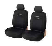 Upgrade4cars Fundas Asientos Delanteros Coche Universales Negro | Cubre Universal | Protector de Asiento Delantero para Conductor y Copiloto | Accesorios Interior Decoracion