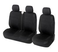 Upgrade4cars Fundas Asientos Delanteros para Furgoneta | Cubiertas Protectoras Universales Van en Negro