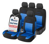 Upgrade4cars Fundas Asientos Set Universal Versión 2026 Accesorios Coche | Apto para la mayoría de coches | Lavable a 30 grados | fácil de cuidar & adaptable | Verano & Invierno