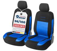 Upgrade4cars Fundas para Asientos Delanteros Set Versión 2026 | Fundas Protectores Universales en Azul para Conductor y Acompañante | Accesorios Coches Interior Decoración