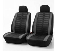 Upgrade4cars Fundas para Asientos Delanteros Set Versión 2026 | Fundas Protectores Universales en Gris para Conductor y Acompañante | Accesorios Coches Interior Decoración