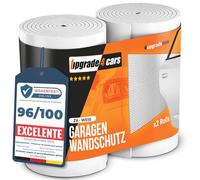 Upgrade4cars Protector Pared Garaje Blanco 2 x Accesorios Interior | 2 x Protectores Puertas Panel Columnas & Paragolpes para Garajes | Accesorio práctico para el vehículo