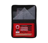 (Upgraded 20pieces se) School Geometry Compass Set Geometry Dawing Tool Set with Compass, Divider, Set Square, Eraser, Pencils, Sharpener