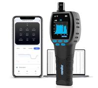 Upgraded CF-60 PP SMART Profesional medidor calidad aire, detector 16 en 1 con registrador de datos en tiempo real, gráficos en pantalla de 12 horas e informe CSV para el hogar,el laboratorio