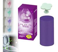 Upgraded Concentrated Descaling Toilet Cleaning Stick, Toilet Tank Cleaners with Four Scents, Powerful Concentrated Descaling Stick, Deep Cleaning, Long-Lasting Freshness (Purple)