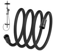 Upgraded Explosion-proof Braided Shower Hose - Anti-leak, Durable Hoses for Shower Head Attachment, No More Leaks or Bursts, Two-Meters Universal Shower/Garden Hoses (Black,78in)