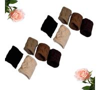 Upgraded High Elasticity Hair Bands, High Ponytail Essentials, Large Stretch Hair Ties Bands, Strong Hold, No Slip, Comfortable and Durable Hair Ties, Ideal for All Hair Types (Mixed Coffer*10)