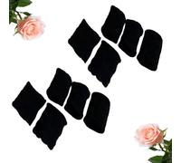 Upgraded High Elasticity Hair Bands, High Ponytail Essentials, Large Stretch Hair Ties Bands, Strong Hold, No Slip, Comfortable and Durable Hair Ties, Ideal for All Hair Types (Black*10)