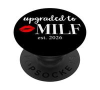 Upgraded Milf 2026 Milf Mom Milfin Ain't Easy Milf EST 2026 PopSockets PopGrip Adhesivo