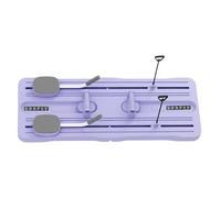 Upgraded Pilates Reformer Machine - Purple Pilates Reformer Set | Ab Roller Training Board | Multifunctional With Knee Pad, Ab Core Trainer & Full Body | At Home Pilates Equipment | 105 X 40 X 3cm