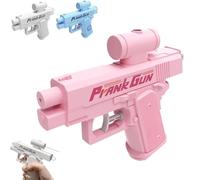 Upgraded Prank Two-Way Water Gun, 3 Colors Double-Sided Quirky and Trick Spraying Water, Compulsive Two-Way, Suitable for Friends, School, Parties for Prank Lovers (Pink)