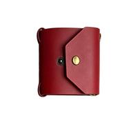 Upgraded Slim Leather Cash Wrap Wallet with 3 Adjustable Snaps, Quick Access Money Organizer, Compact Bill Holder with Elastic Bands for Daily Carry