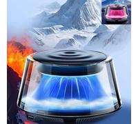 Upgraded Smart Car Air Freshener,Multiple modes Ambient Light & Mist Fragrance With Auto On/Off Intensity Adjustable Mist Forseveral months,Volcano & Glacier Car Diffuser (Qingying Moyang)