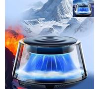 Upgraded Smart Car Air Freshener,Multiple modes Ambient Light & Mist Fragrance With Auto On/Off Intensity Adjustable Mist Forseveral months,Volcano & Glacier Car Diffuser (Top of the Snow Mountain)