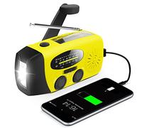 Upgraded Version RunningSnail Emergency Hand Crank Self Powered Am/FM NOAA Solar Weather Radio with LED Flashlight Emergency Power Bank for iPhone/Smartphone (088Y)
