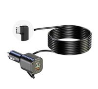 Upgrades - Adaptador de corriente para coche, cable USB pequeño, adaptador de carga rápida de 3,5 m de largo con PD36 W, carga rápida para dispositivos, cable de alimentación USB pequeño