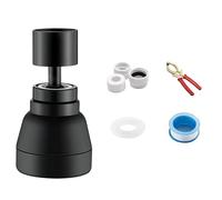 Upgrades - Aireador de latón macizo giratorio de 360 grados, rociadores de presión de latón fuerte para fregadero, salpicaduras de cabeza sin uso en cocina, reemplazo de grifo de flujo ajustable
