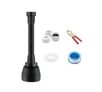 Upgrades - Aireador de latón macizo giratorio de 360 grados, rociadores de presión de latón fuerte para fregadero, salpicaduras de cabeza sin uso en cocina, reemplazo de grifo de flujo ajustable