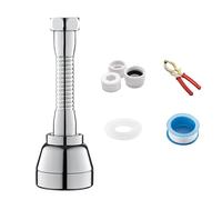 Upgrades - Aireador de latón macizo giratorio de 360 grados, rociadores de presión de latón fuerte para fregadero, salpicaduras de cabeza sin uso en cocina, reemplazo de grifo de flujo ajustable
