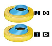 Upgrades - Anillos de sellado de brida de inodoro de goma flexible, sin fugas, solución de reubicación de inodoro para reposicionar sellador resistente
