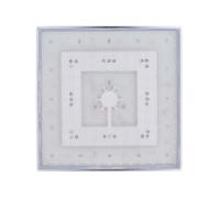 Upgrades - Cabezal de ducha cuadrado LED sensible a la temperatura, cambio de color, ABS LED, fácil instalación para baño, montado en la pared, lluvia