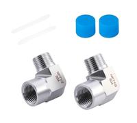 Upgrades - Codos de acero resistentes a la erosión de 90 grados para sensores, extensores y lavadoras a presión, tubo de metal inoxidable