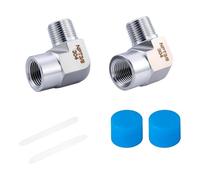 Upgrades - Codos de acero resistentes a la erosión de 90 grados para sensores, extensores y lavadoras a presión, manómetro de acero inoxidable