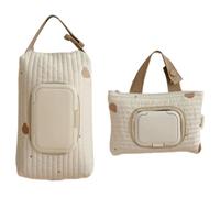 Upgrades - Estuche bordado para bebé, bolsa de algodón y lino, accesorio de gran tamaño para padres, bolsas húmedas bordadas, soporte portátil, bolsa de almacenamiento de bordado para viajes