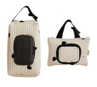 Upgrades - Estuche bordado para bebé, bolsa de algodón y lino, accesorio de gran tamaño para padres, dispensador fácil de limpiar para cochecitos