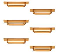 Upgrades - Tiradores de puerta de 147 mm, manijas de aluminio, fácil montaje para superficies lisas, armarios deslizantes, cajones, manijas adhesivas para armario de vidrio