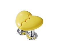 Upgraed - Pulsador de inodoro para inodoro, fácil de usar con clavos, pulsador de botón de corazón