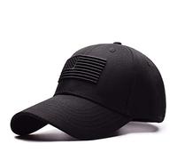 Uphily - Sombreros de Bandera Estadounidense - Negro - Medium