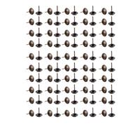 Upholster Nails Vintage 100 Piezas, Clavos de Tapicería en Metal Bronce, Decorativos para Muebles, Sofás, Puertas - Estilo Antiguo, Material Resistente, Ideal para Decoración y (12 * 17mm)