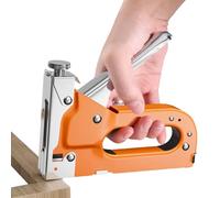 Upholstery Staple Kit for Wood, Portable Manual Brad Nailer Tool, Lightweight Heavy Duty Power Stapler, Perfect For Furniture, Crafts, Projects, Carpentry Repairs, Heavy Duty Steel