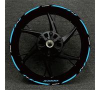 UPIKIT Llantas Pegatinas Adhesivo Reflectante Rueda Motocicleta, Adhesivo Decorativo Llanta Motocicleta para BMW S1000 XR S1000XR, Adhesivo Protector para Llanta Ruedas Calcomanías(Color 12)