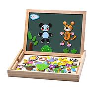 Uping Puzzle Niños 3 Años de 100 piezas Juguetes Niños 3 Años 4 Años Puzzle Magnetico Madera con Pizarra Magnetica Juegos Educativos Montessori Regalo Niño Niñas 3 Años 4 Años