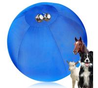 Upiulote Pedro de pastoreo para Perros con Campana de 18 Pulgadas PVC Bola de pastoreo con Tapa de poliéster con Cremallera con Cremallera